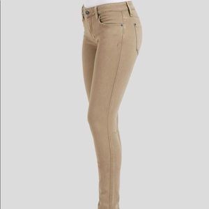 Genetic Denim: mid waist ankle shya in suede skinny jeans